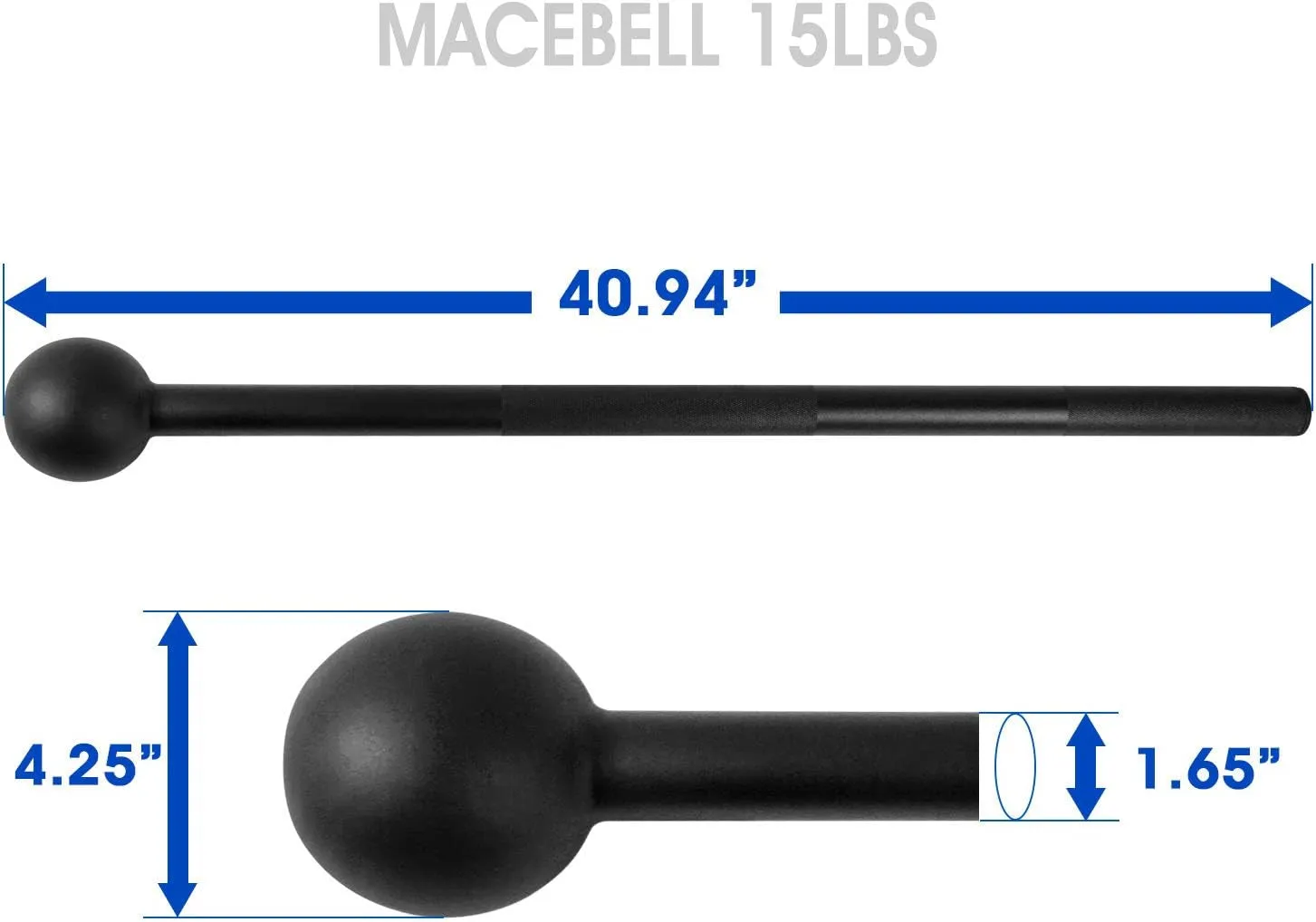 Steel Mace Bell – Full-Body Strength & Conditioning Tool for Functional Training, Grip Power & Rehab (5–30 lbs)