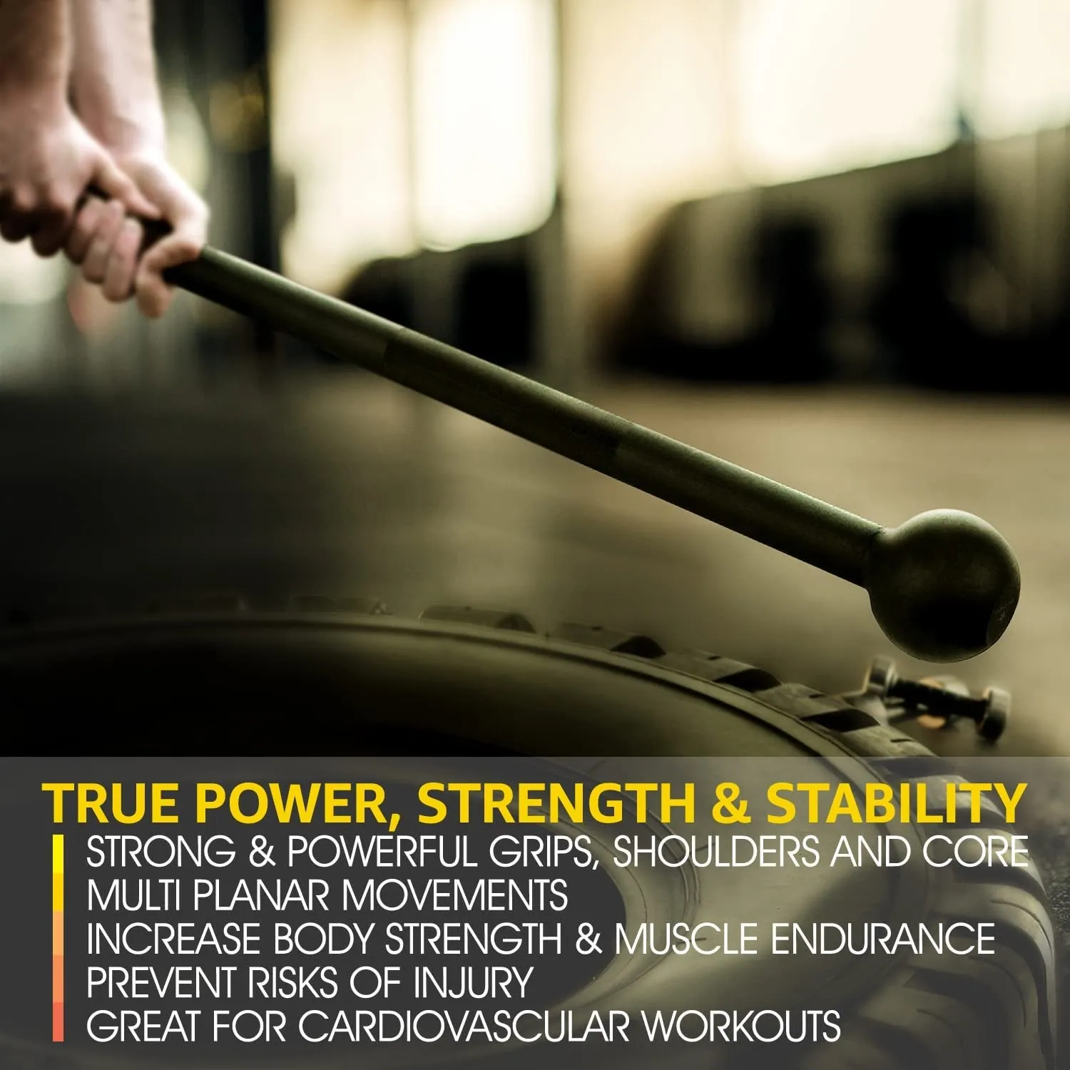 Steel Mace Bell – Full-Body Strength & Conditioning Tool for Functional Training, Grip Power & Rehab (5–30 lbs)