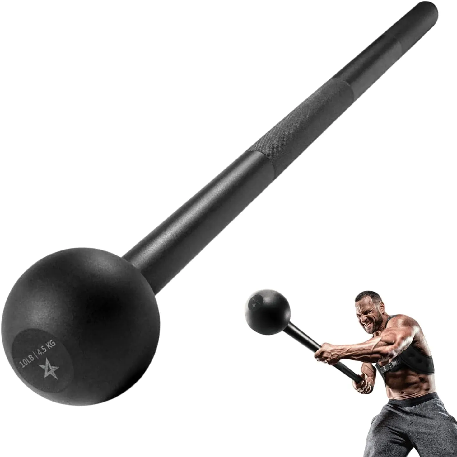 Steel Mace Bell – Full-Body Strength & Conditioning Tool for Functional Training, Grip Power & Rehab (5–30 lbs)