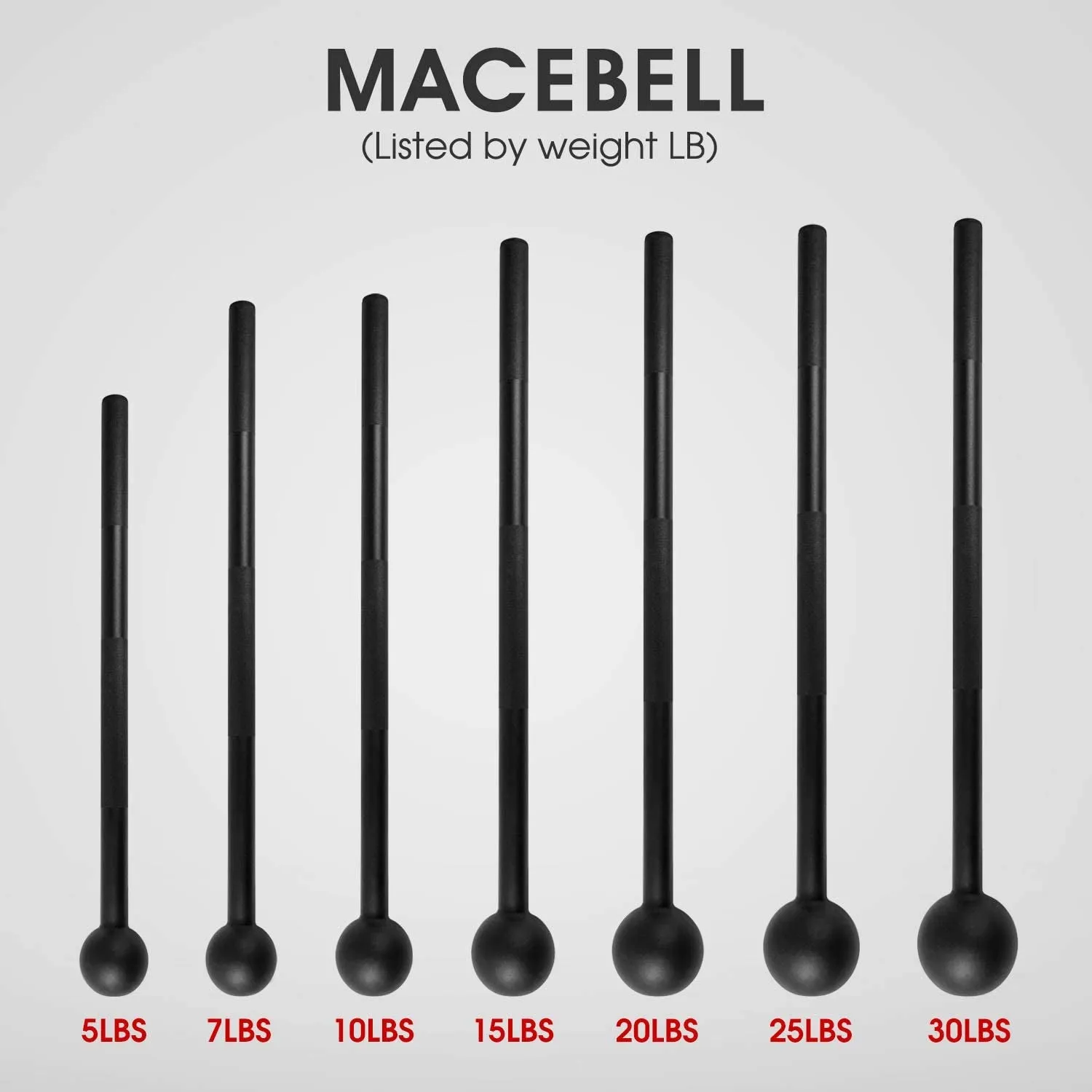 Steel Mace Bell – Full-Body Strength & Conditioning Tool for Functional Training, Grip Power & Rehab (5–30 lbs)