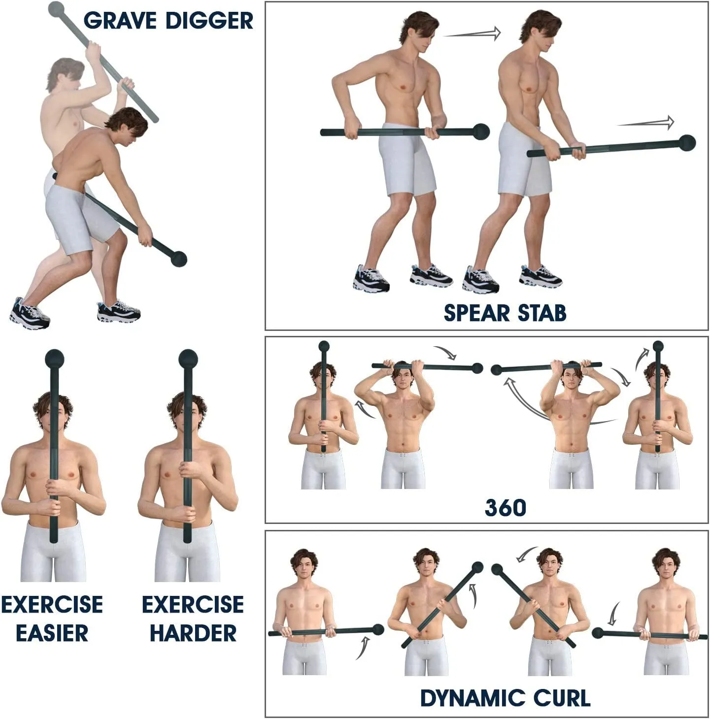 Steel Mace Bell – Full-Body Strength & Conditioning Tool for Functional Training, Grip Power & Rehab (5–30 lbs)