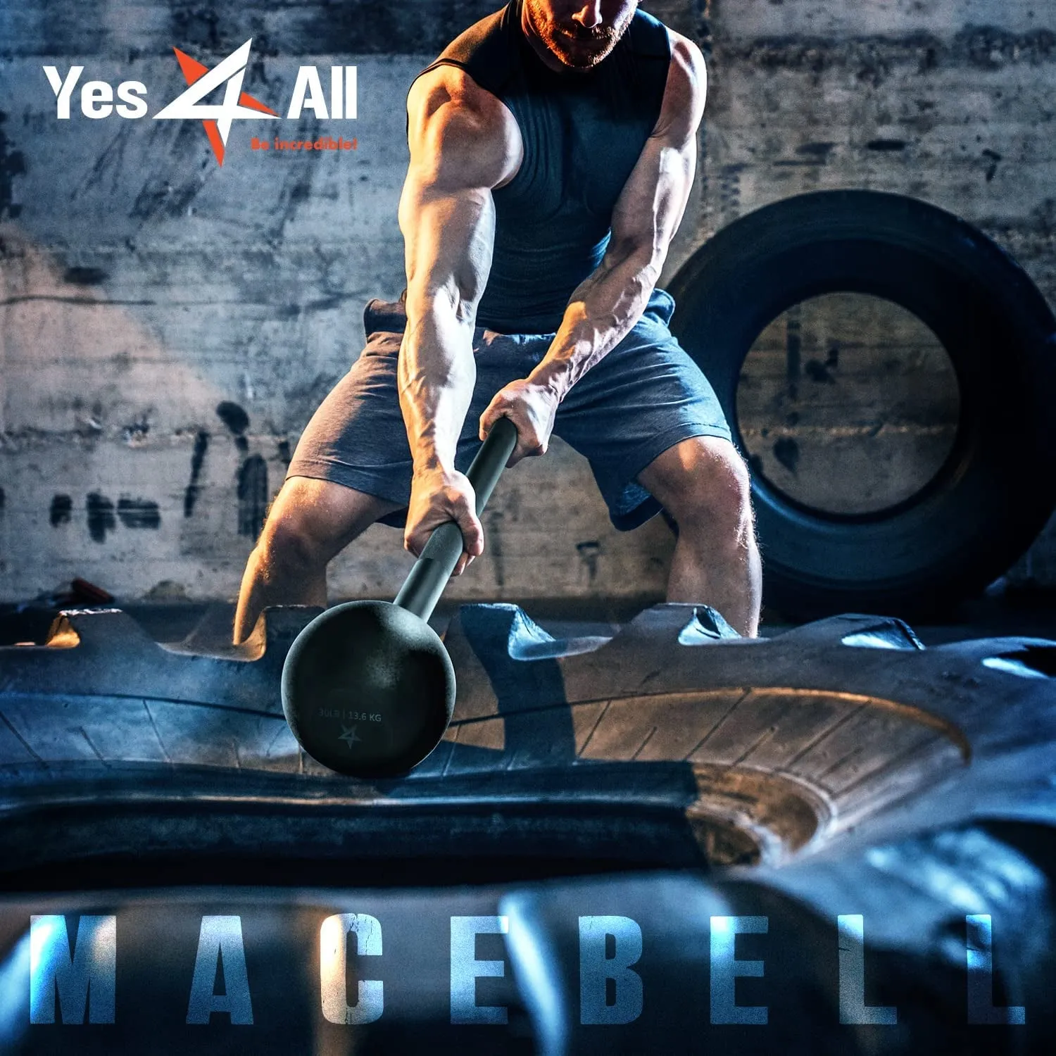 Steel Mace Bell – Full-Body Strength & Conditioning Tool for Functional Training, Grip Power & Rehab (5–30 lbs)