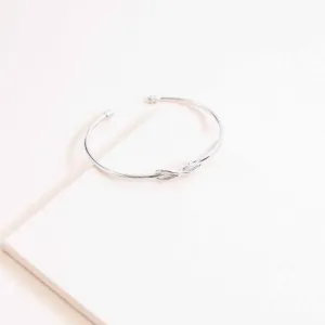 Sterling Silver Infinity Cuff Bracelet