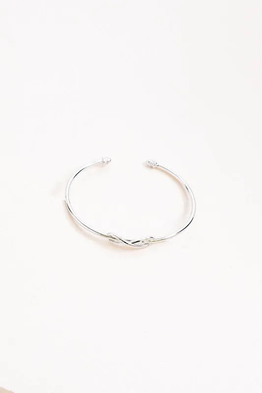 Sterling Silver Infinity Cuff Bracelet