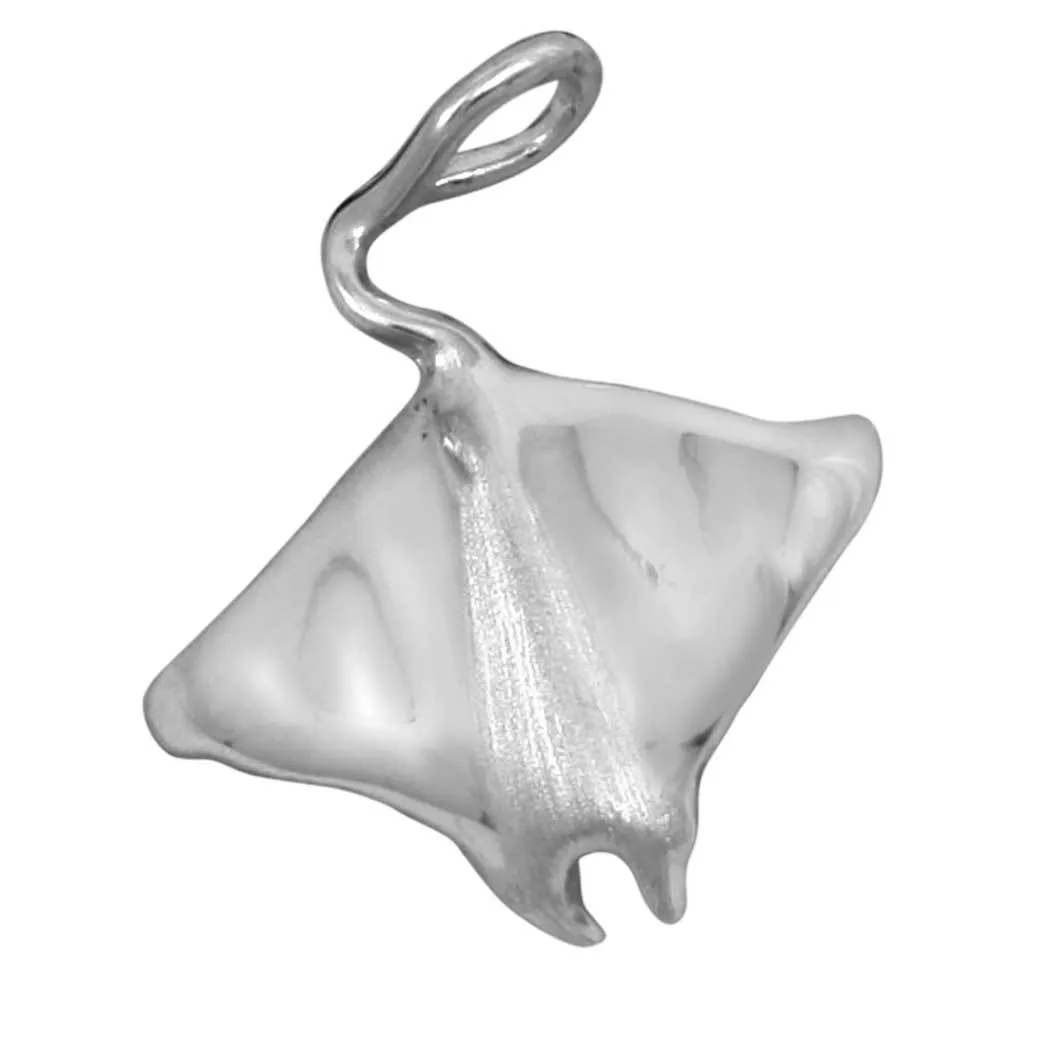 Sterling Silver Small Stingray Pendant