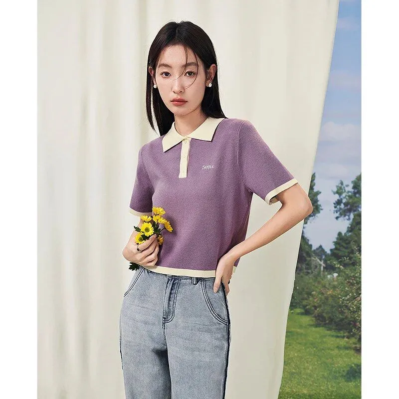 Summer Chic Short Sleeve Polo