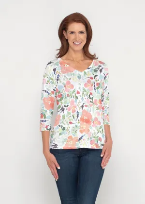 Summer Dreams (7939) ~ Signature 3/4 Sleeve V-Neck Top