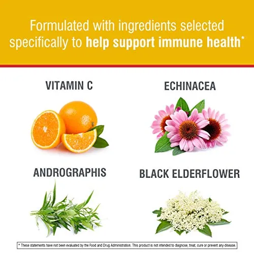 Swisse Ultiboost Immune Forte | Suplemento de apoyo inmunológico con vitamina C, zinc, saúco, equinácea y Andrographis | Refuerzo del sistema inmunológico | 60 tabletas
