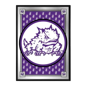 TCU Horned Frogs: Team Spirit, Mascot - Framed Mirrored Wall Sign