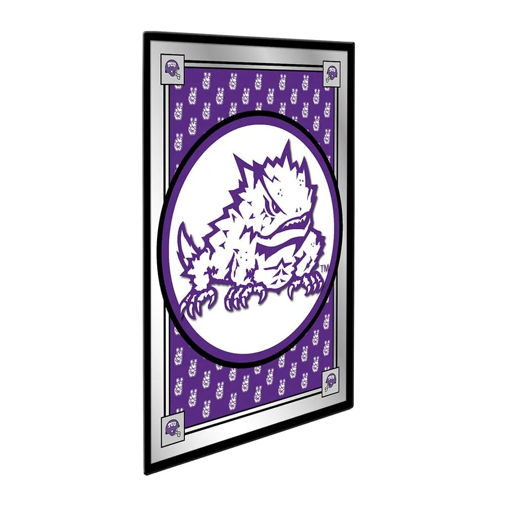 TCU Horned Frogs: Team Spirit, Mascot - Framed Mirrored Wall Sign