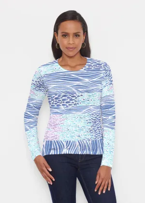 Tidal Stripe (11080) ~ Signature Long Sleeve Crew Shirt