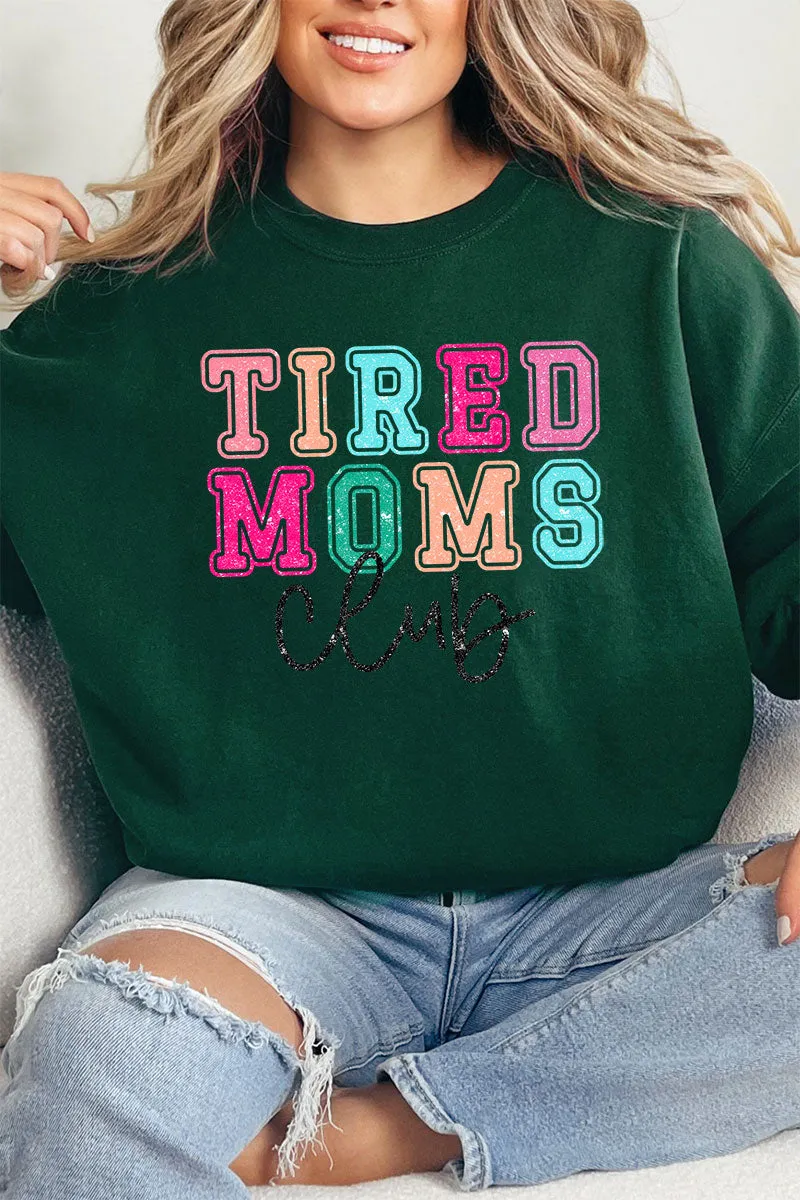 Tired Moms Club Heavy-weight Crew Sweatshirt