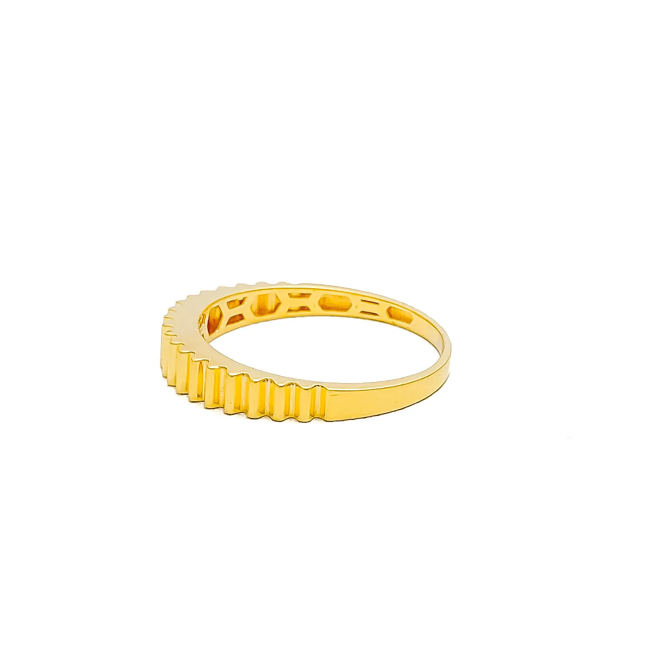 Unique Graceful 22k Gold Gear Ring