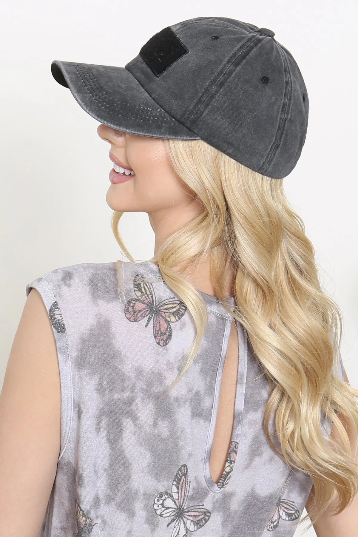USA DOUBLE PATCH FLAG BASEBALL CAP