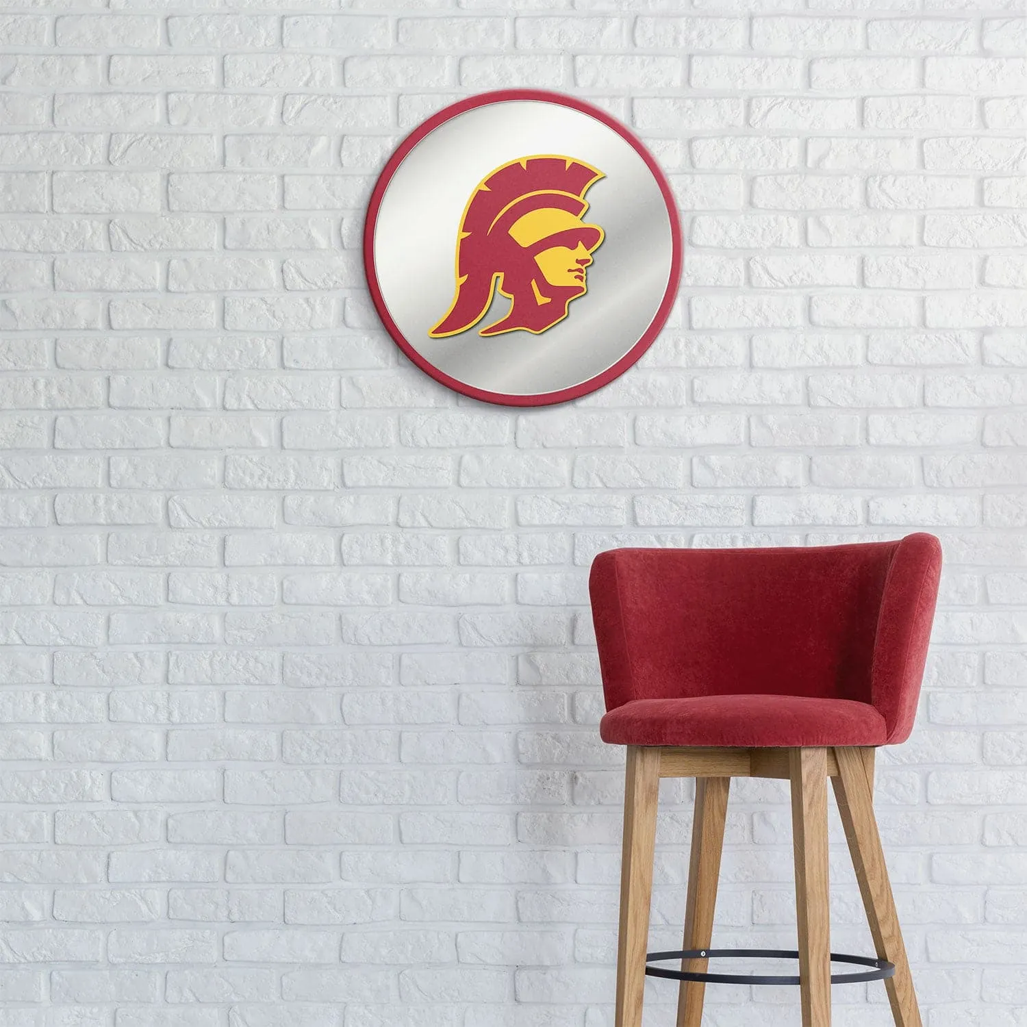 USC Trojans: Mascot - Modern Disc Mirrored Wall Sign