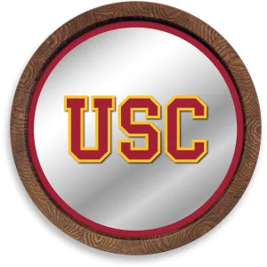 USC Trojans: "Faux" Barrel Top Mirrored Wall Sign
