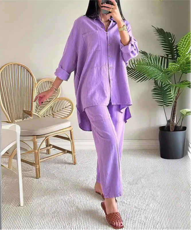 Valentina | Graceful Linen Two-Piece Set