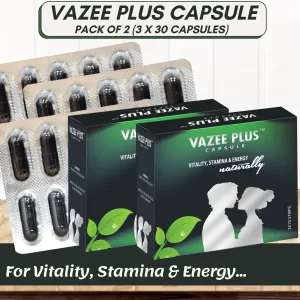 Vazee Plus, a Herbal Vitalizer for Vigor, Vitality and Performance booster with Ashwangdha