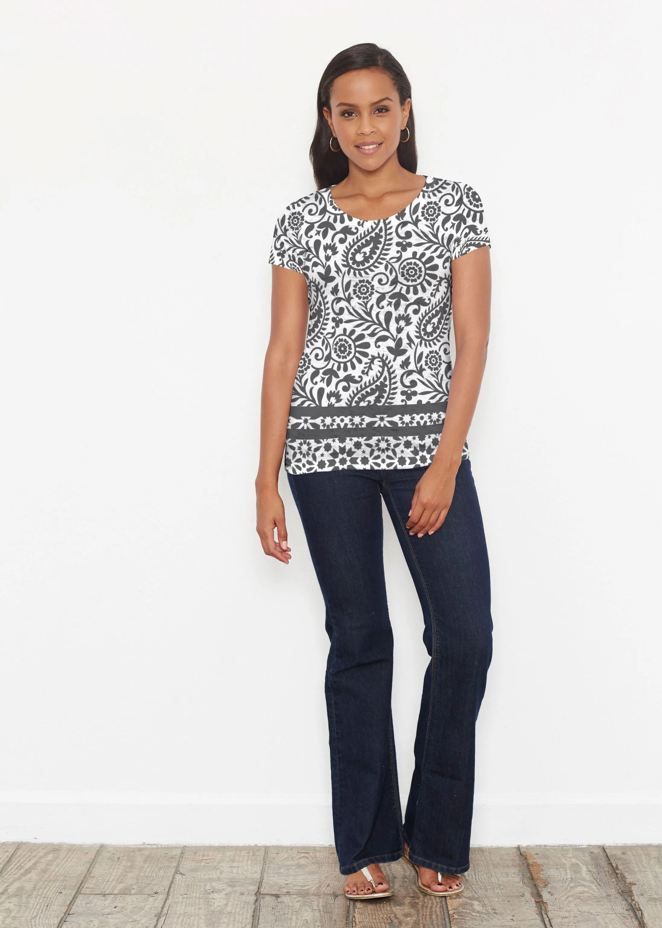 Victoria (14301) ~ Short Sleeve Scoop Shirt