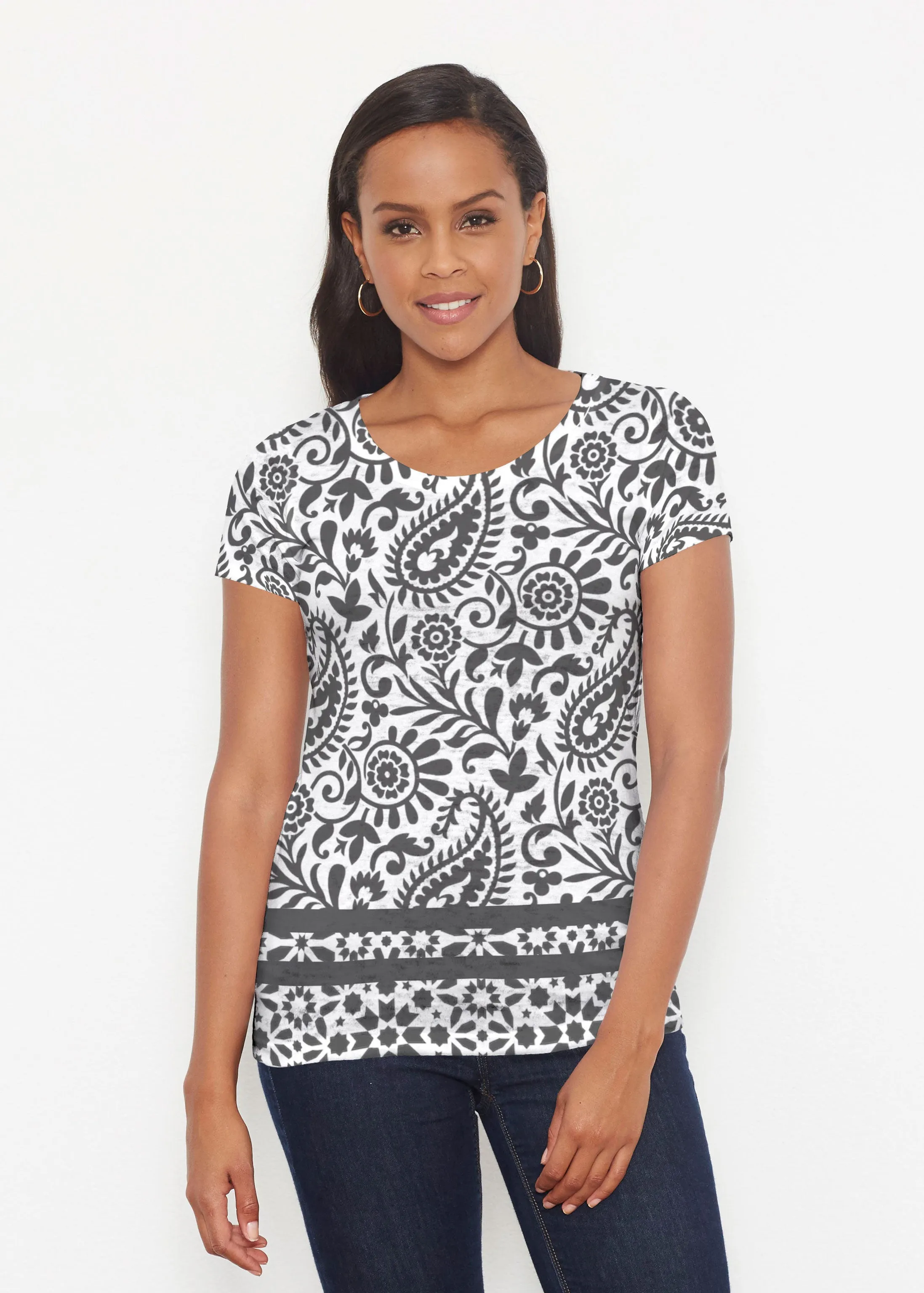 Victoria (14301) ~ Short Sleeve Scoop Shirt