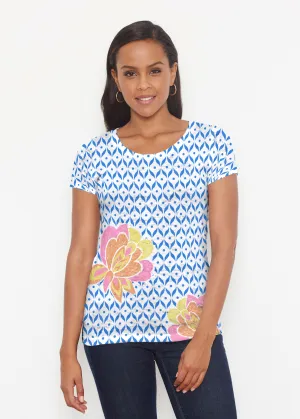 Vintage Blooms (8039) ~ Short Sleeve Scoop Shirt