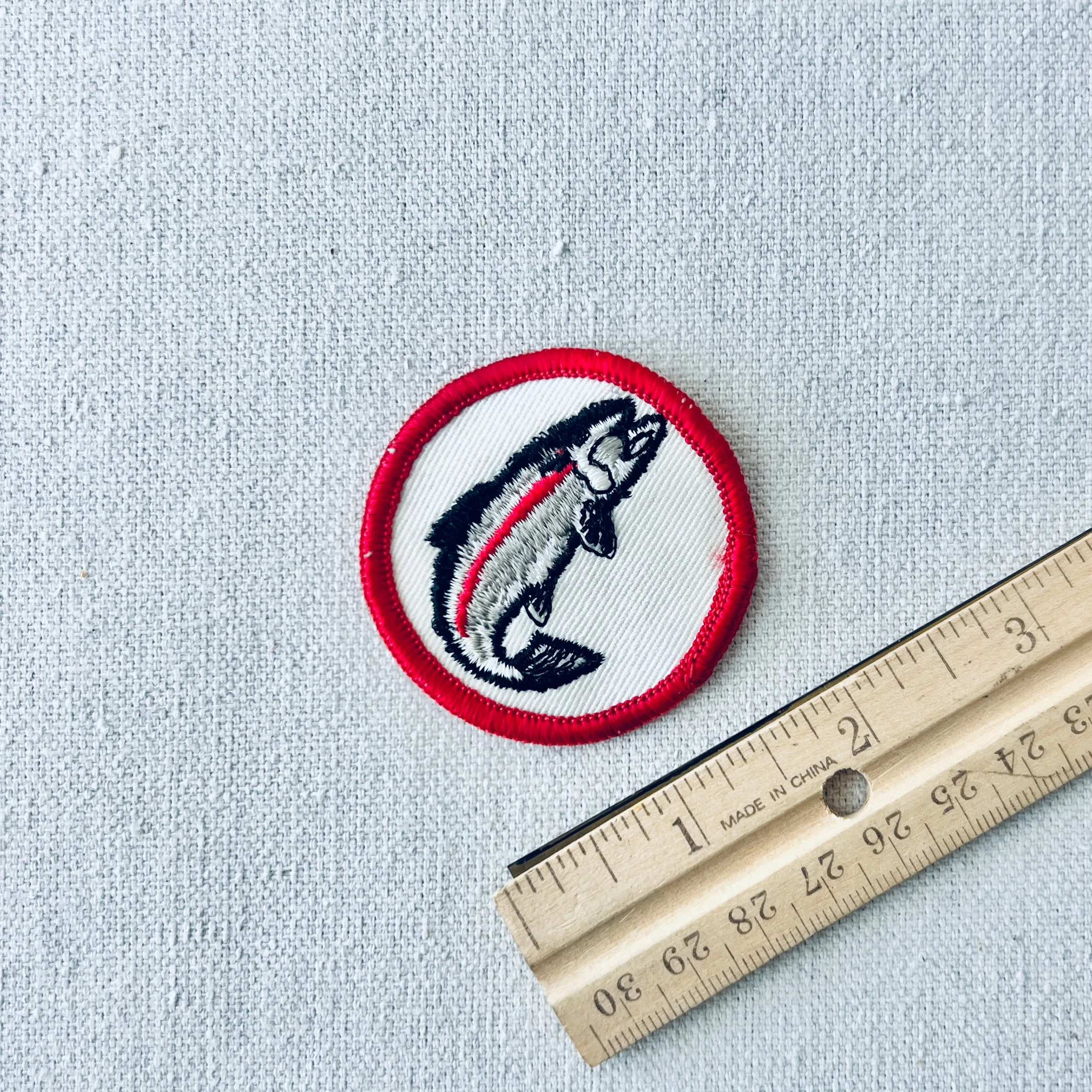 Vintage Small Trout Fishing Patch
