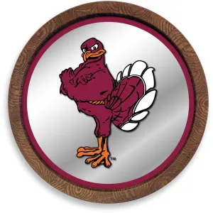 Virginia Tech Hokies: Mascot - "Faux" Barrel Top Mirrored Wall Sign