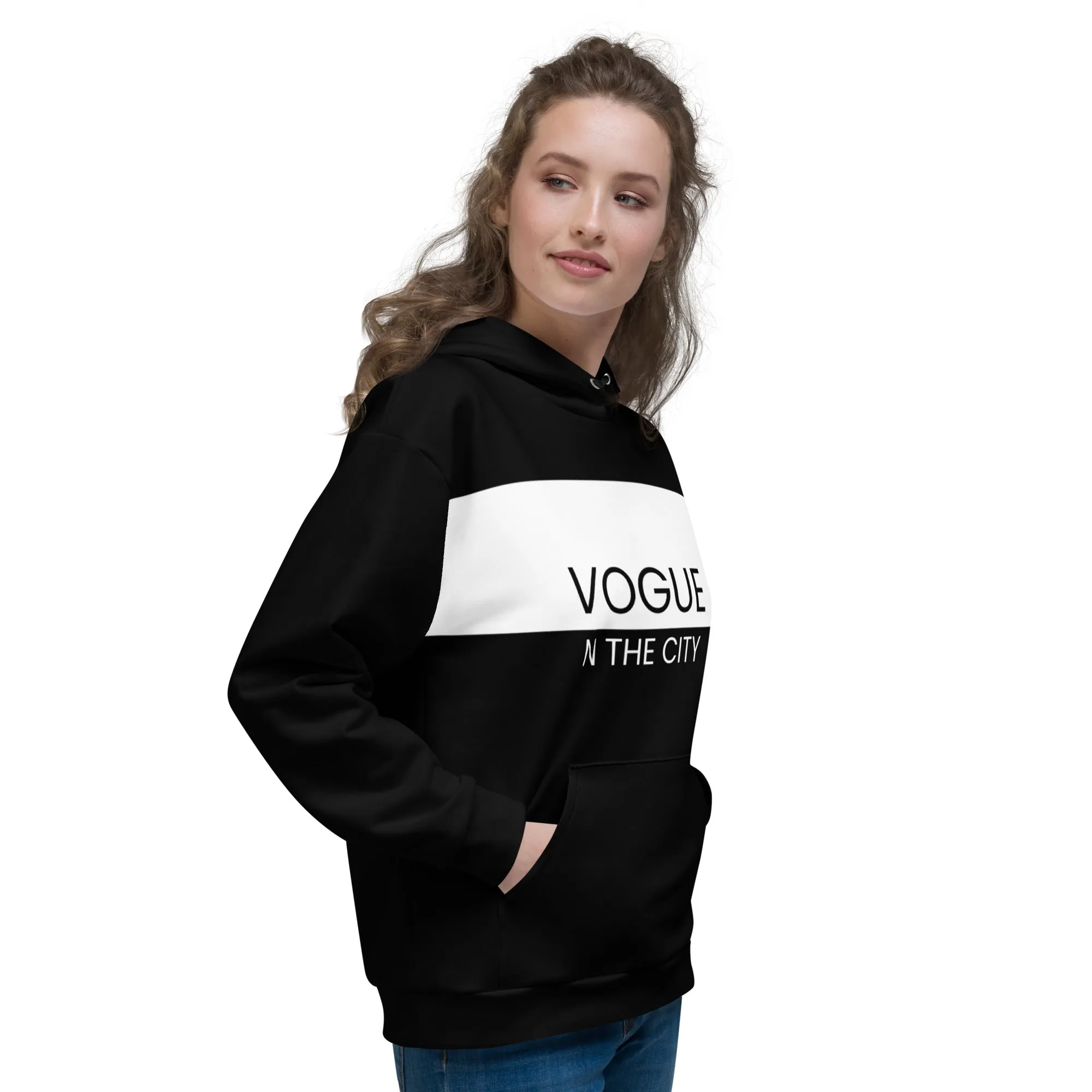 Vogue N The City Classic Unisex Hoodie in Black