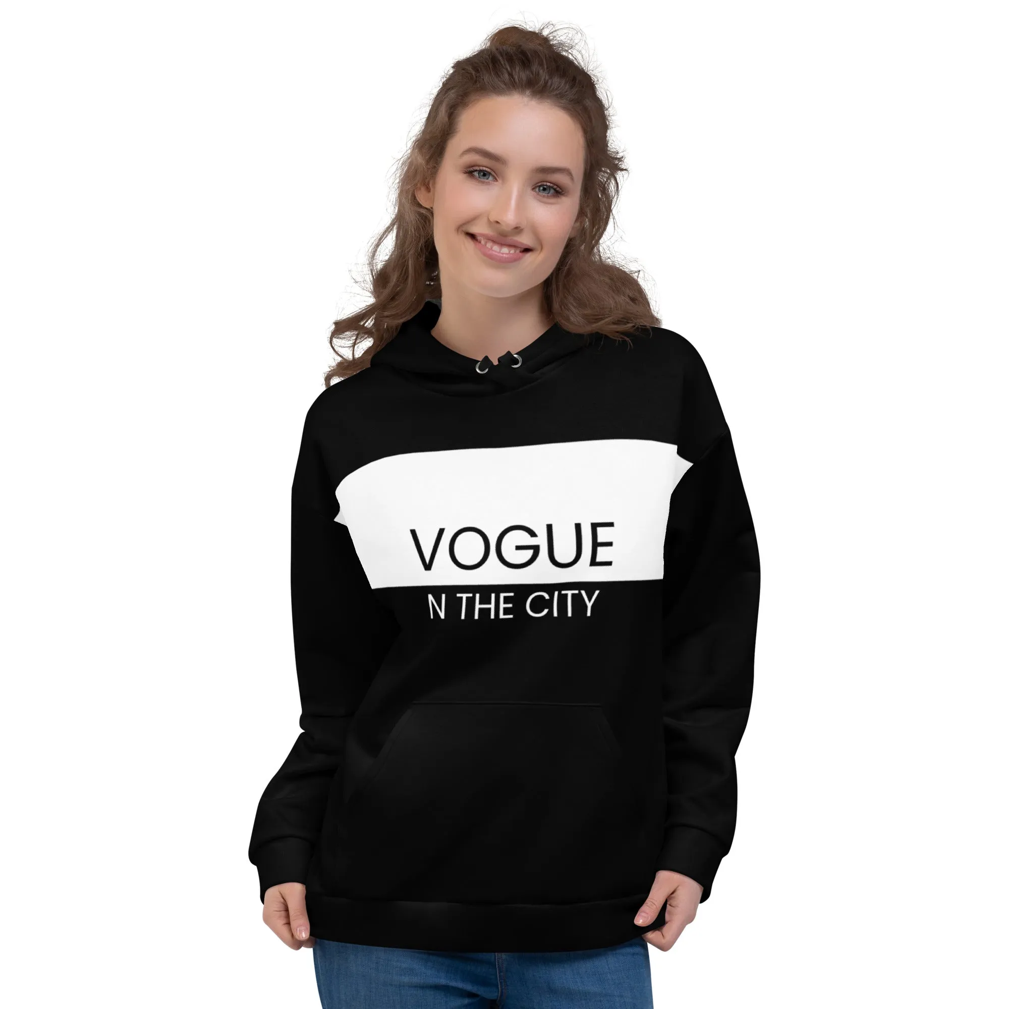 Vogue N The City Classic Unisex Hoodie in Black