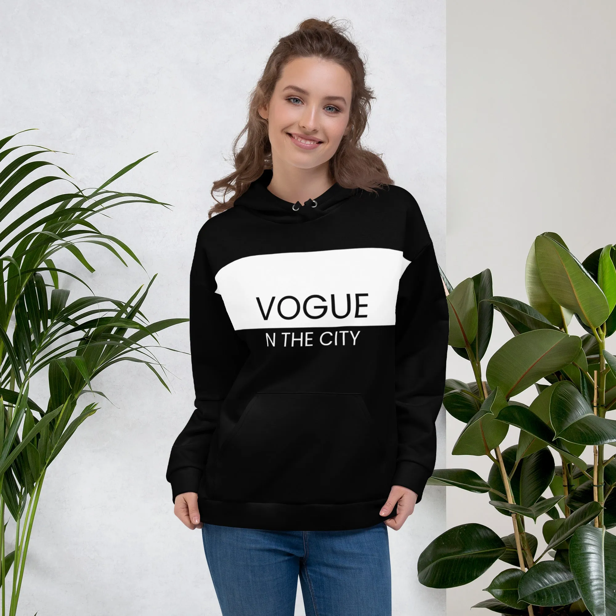 Vogue N The City Classic Unisex Hoodie in Black