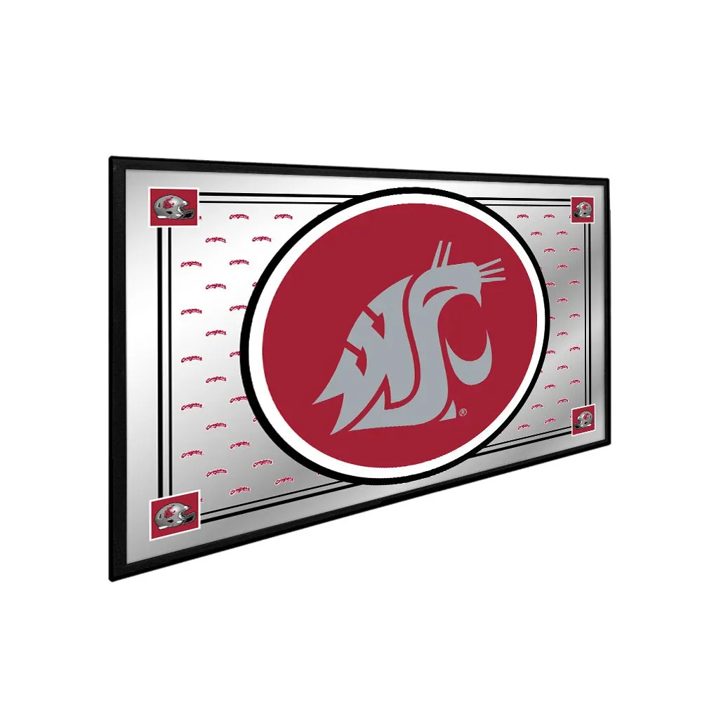 Washington State Cougars: Team Spirit, Logo - Framed Mirrored Wall Sign
