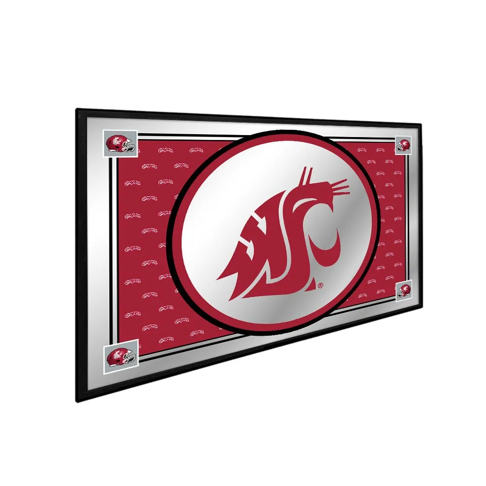 Washington State Cougars: Team Spirit, Logo - Framed Mirrored Wall Sign