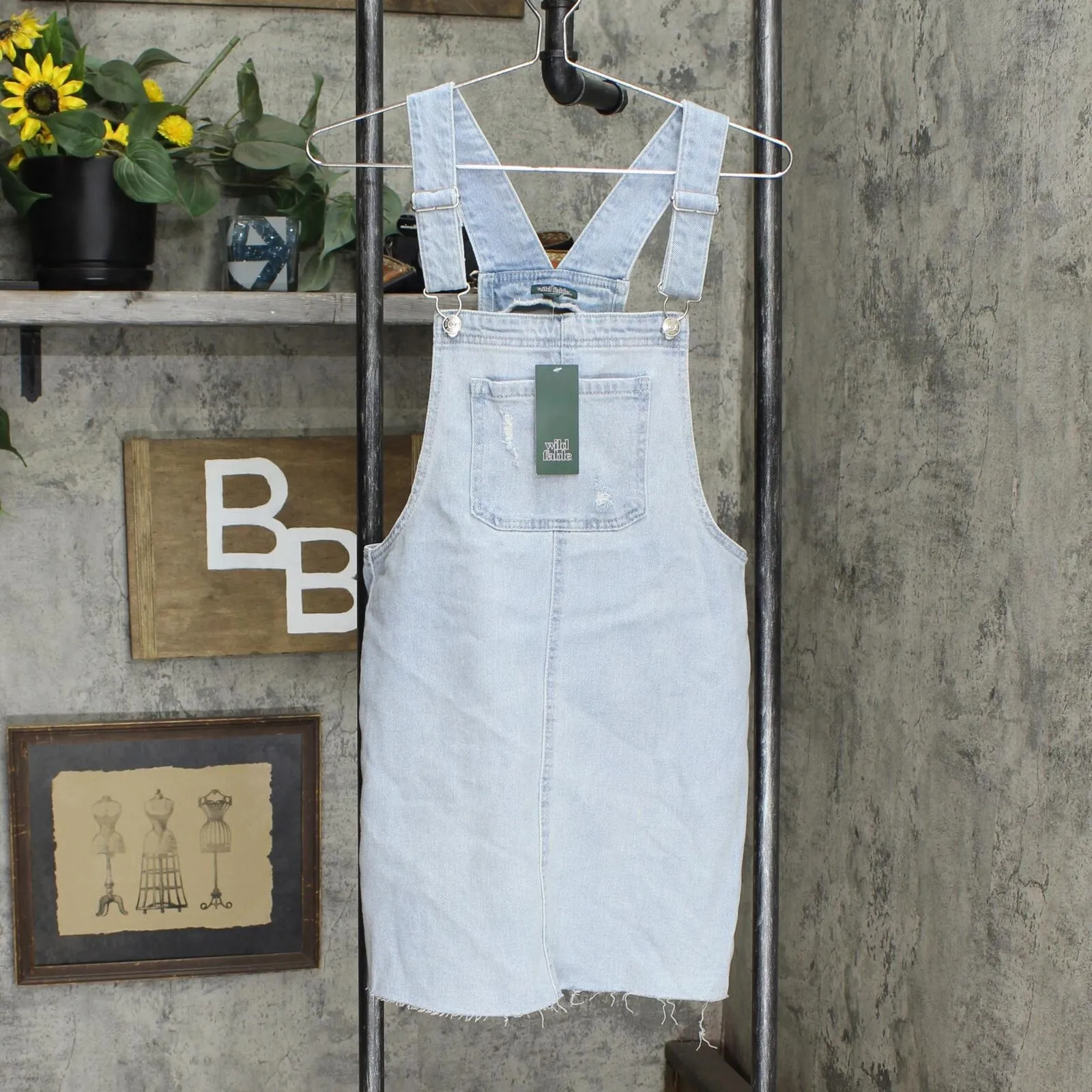 Wild Fable Women's Denim Pinafore Dress W6532HDLW