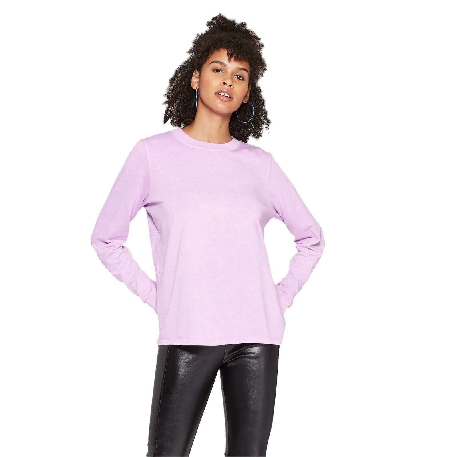 Wild Fable Women's Long Sleeve Crewneck Relaxed T-Shirt