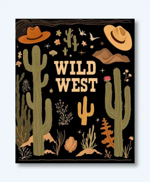 Wild West Adventure Wall Art Poster