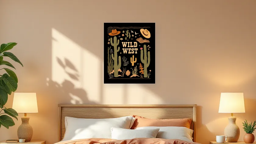 Wild West Adventure Wall Art Poster