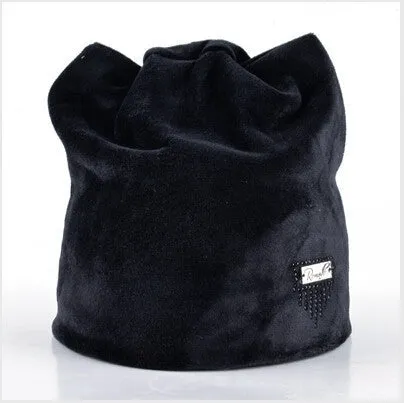 Winter hats for woman beanies flannel cute hat girl autumn beanie caps warmer bonnet ladies casual cap