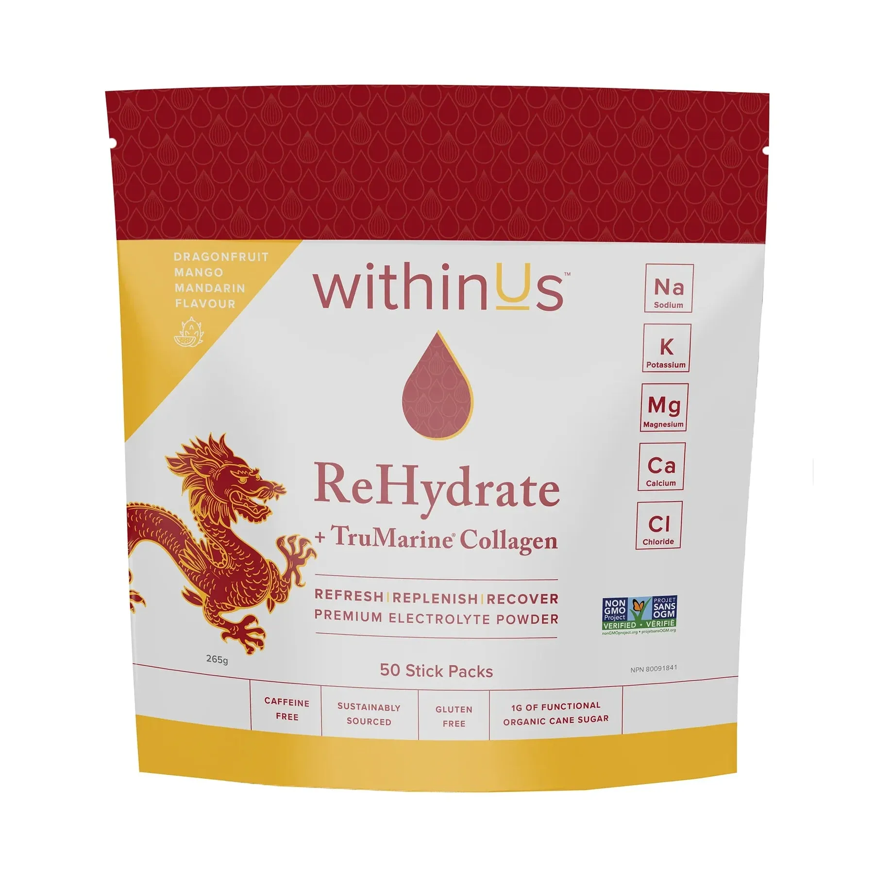 withinUs ReHydrate   TruMarine® Collagen Stick Packs
