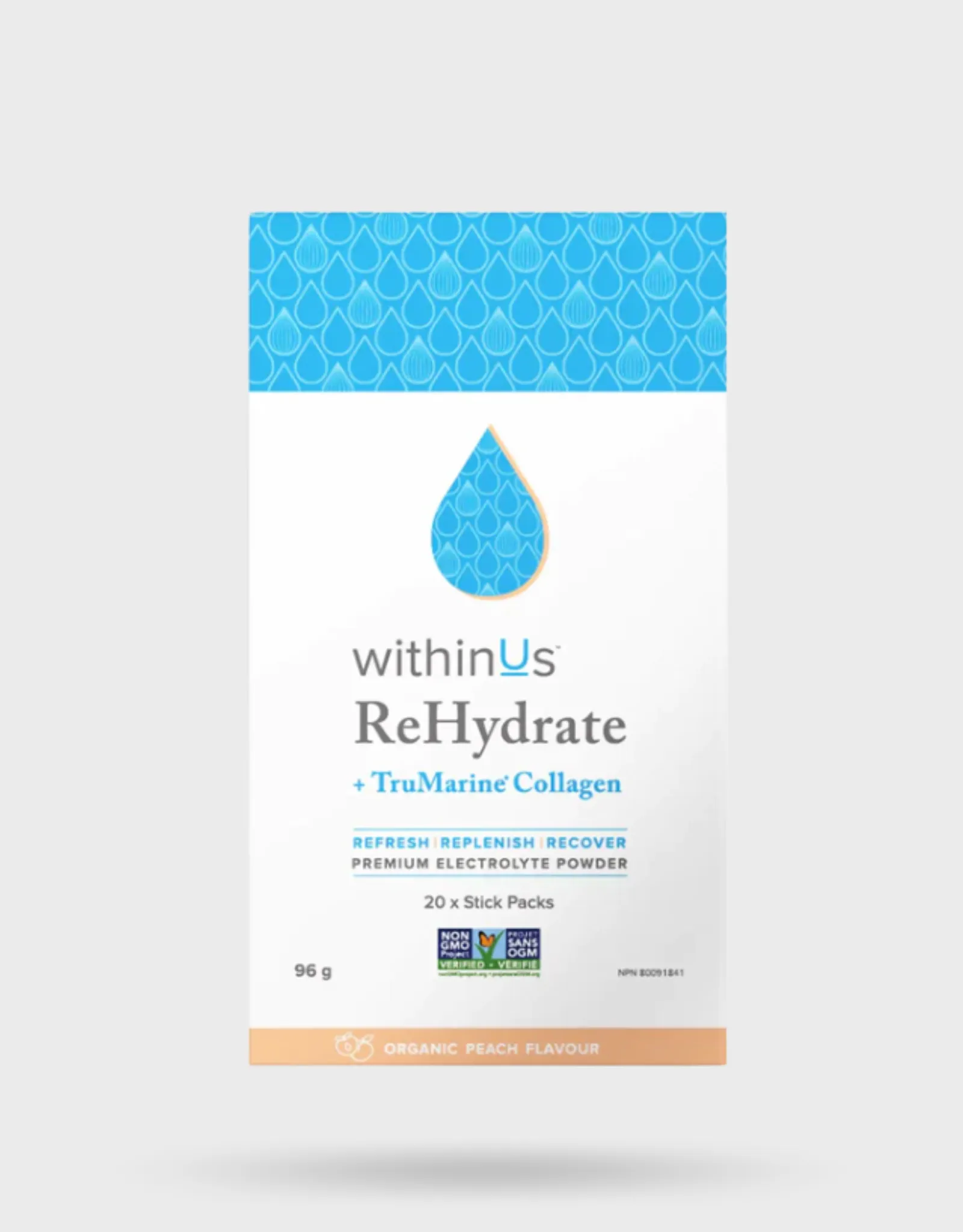 withinUs ReHydrate   TruMarine® Collagen Stick Packs