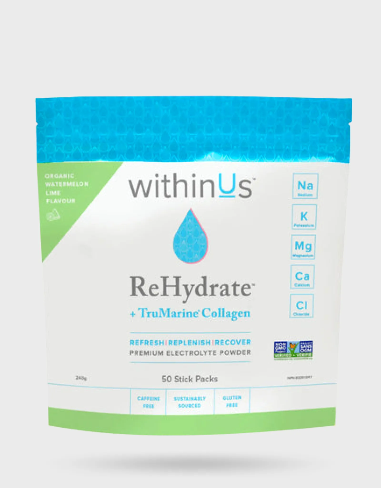 withinUs ReHydrate   TruMarine® Collagen Stick Packs
