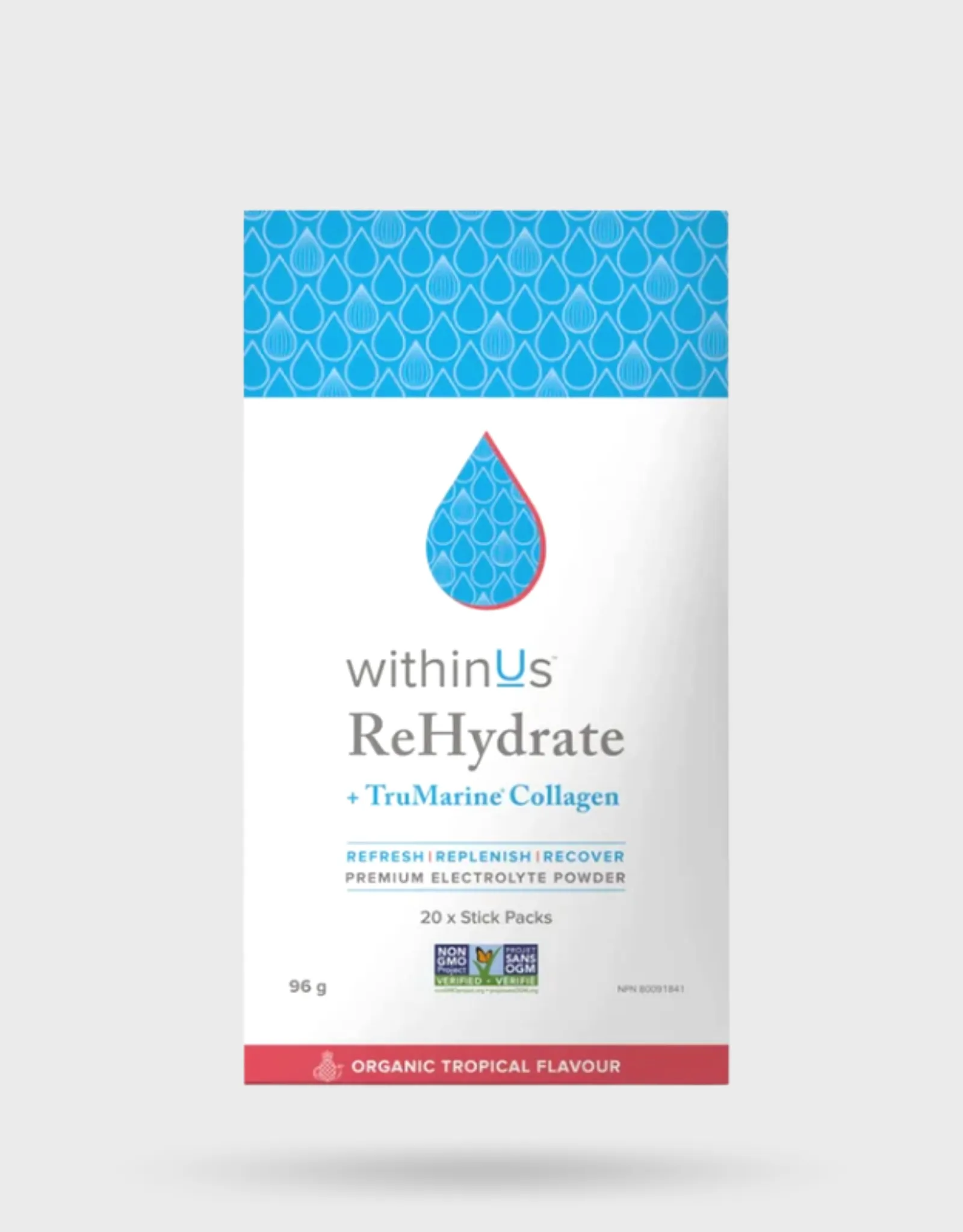 withinUs ReHydrate   TruMarine® Collagen Stick Packs