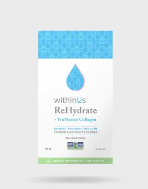 withinUs ReHydrate   TruMarine® Collagen Stick Packs