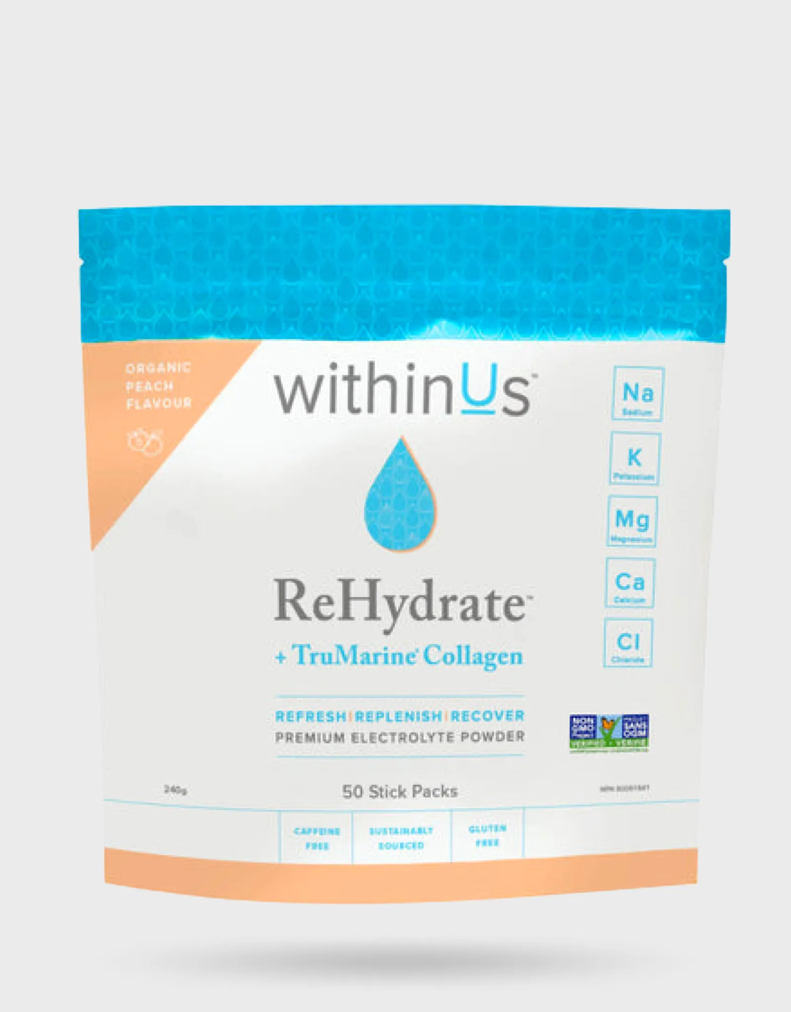 withinUs ReHydrate   TruMarine® Collagen Stick Packs