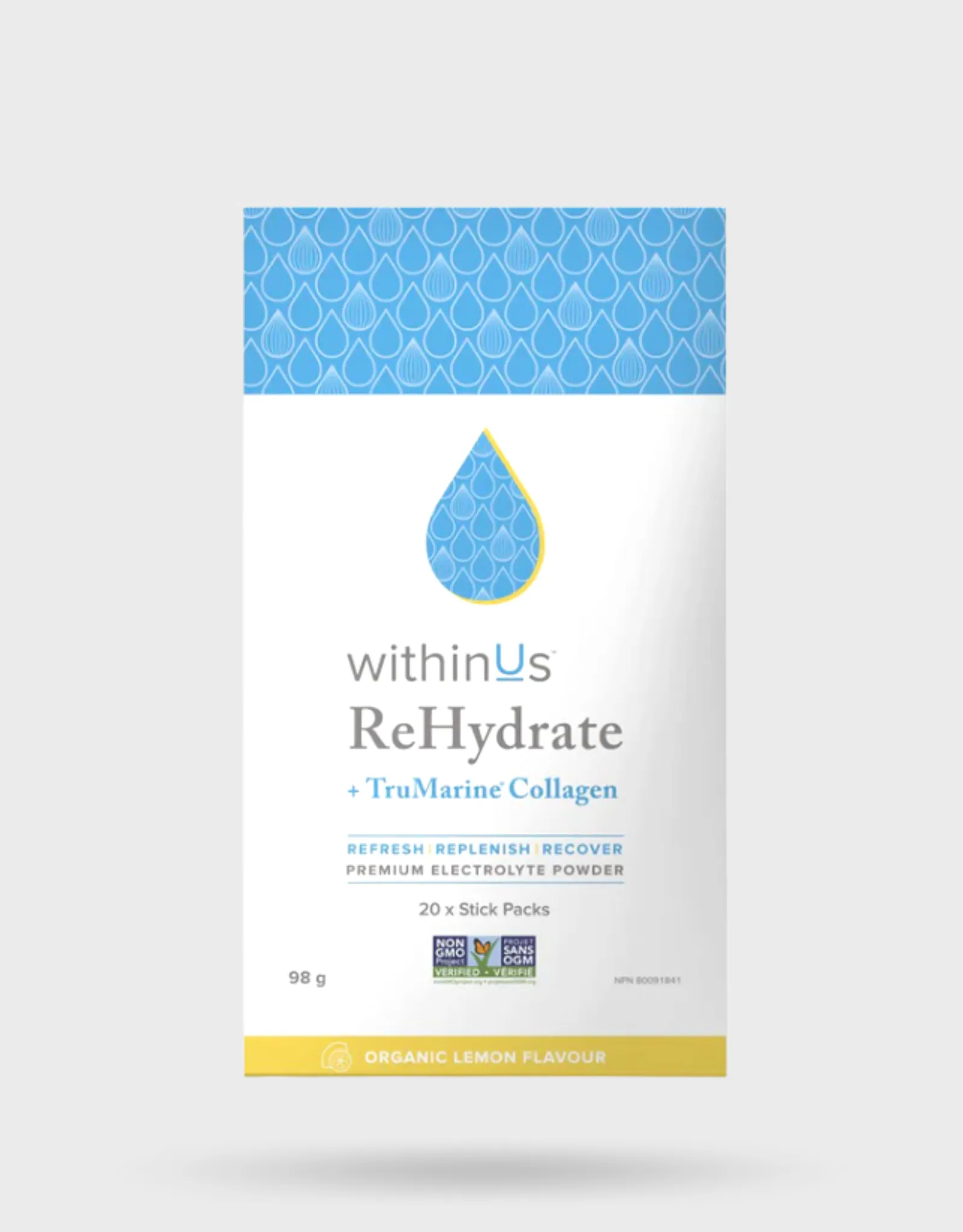 withinUs ReHydrate   TruMarine® Collagen Stick Packs
