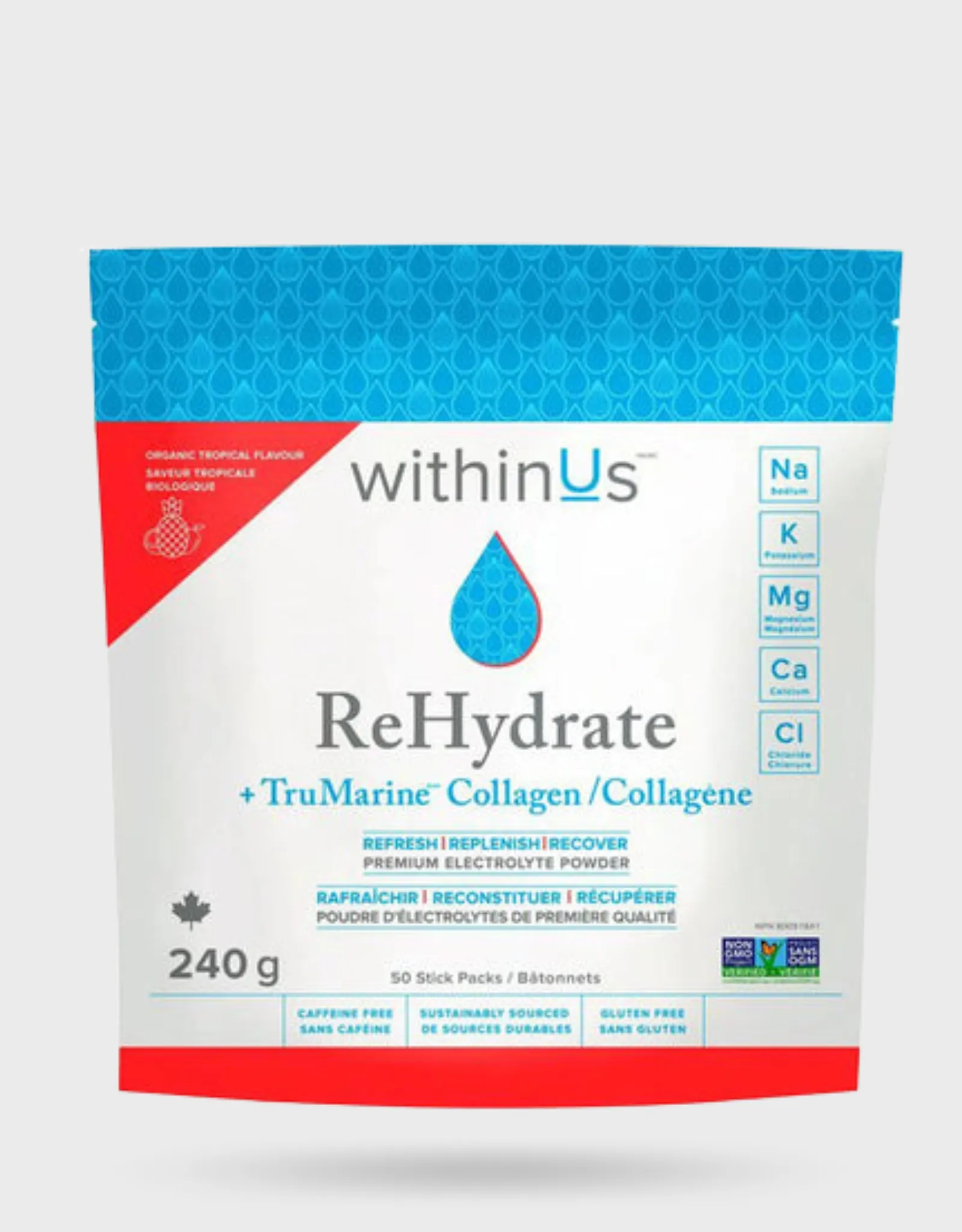 withinUs ReHydrate   TruMarine® Collagen Stick Packs