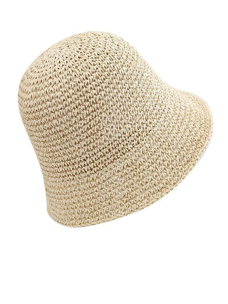 Women Summer Straw Weave Sunproof Hat