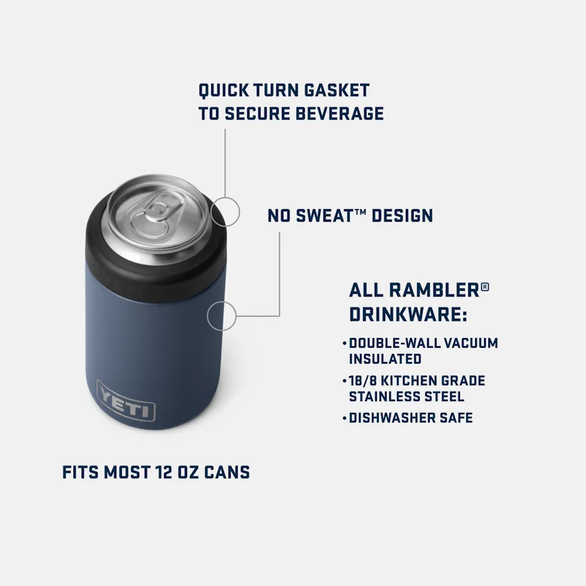 Yeti Rambler 12oz / 355ml Colster Can Insulator - Big Wave Blue - Seasonal