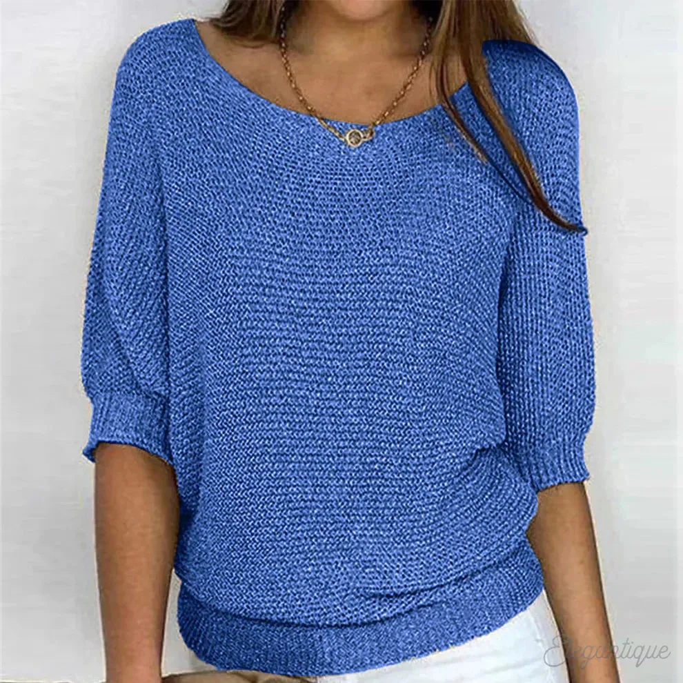 Yvette™ - Relaxed Knit Top
