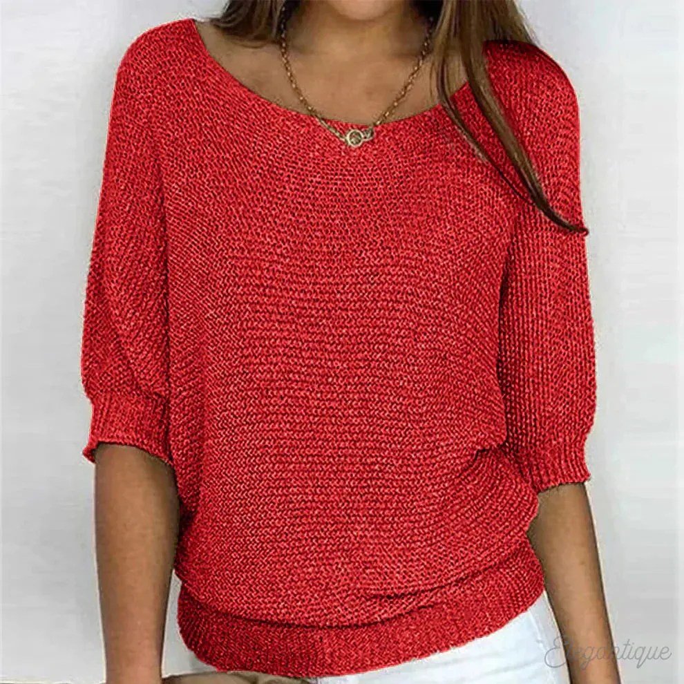 Yvette™ - Relaxed Knit Top