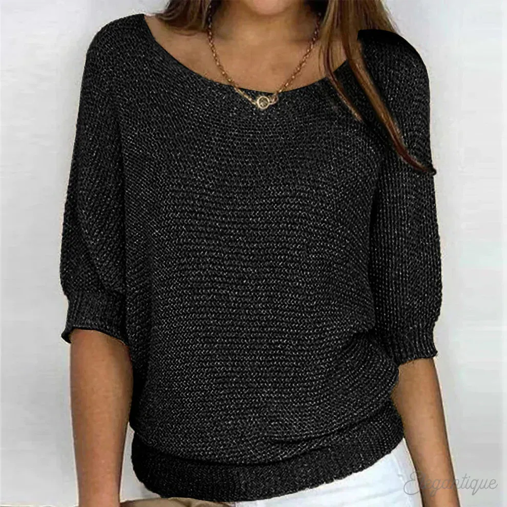 Yvette™ - Relaxed Knit Top